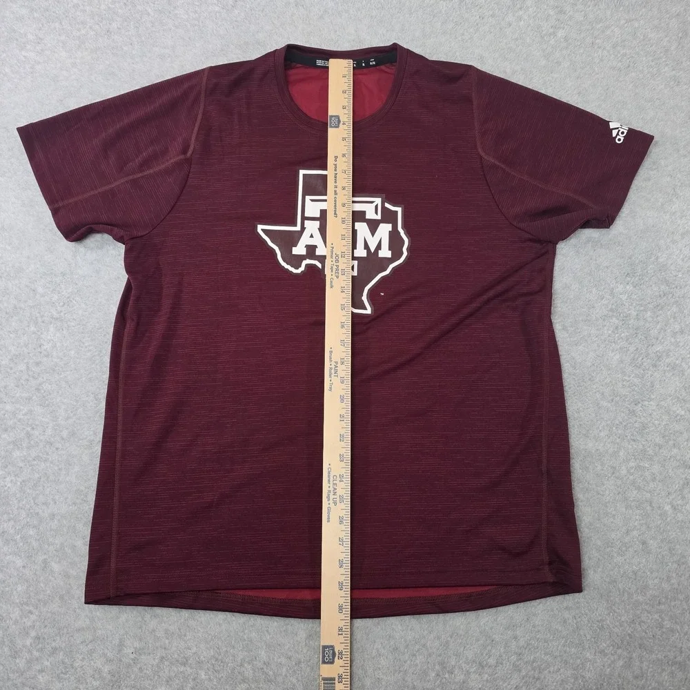 Adidas Texas AM Aggies Shirt Mens XL Maroon Climalite Football Team Issued